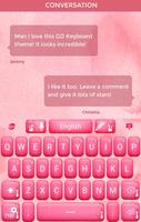 Love Pink Keyboard Theme syot layar 2