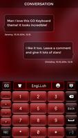 Red Keyboard Theme Plakat