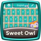 Sweet Owl Keyboard Theme icono