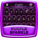 Purple Sparkle Keyboard Theme APK