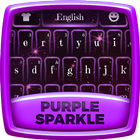 Dark Purple Sparkle Keyboard Theme-icoon