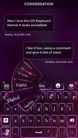 Dark Purple Sparkle Keyboard Theme-poster