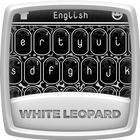 White Leopard Keyboard Theme icône