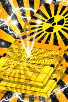 Nukleare Zeichen Tastatur Plakat