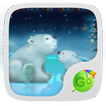 Snowy Teddy GO Keyboard Theme