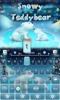 Snowy Teddy GO Keyboard Theme screenshot 2