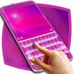 Glänzende lila Tastatur