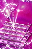 Shiny Purple Keyboard poster