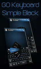 GO Keyboard Simple Black Theme APK download