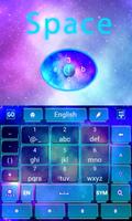 Space GO Keyboard Theme Emoji capture d'écran 1