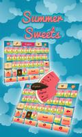 Poster Summer Sweets Keyboard Theme