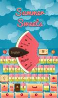 Summer Sweets Keyboard Theme captura de pantalla 1