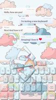 Cute Unicorn Theme پوسٹر