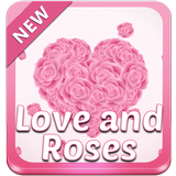 Amour et roses Thème icône