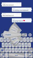 Silver GO Keyboard poster
