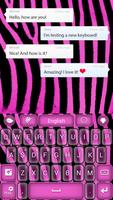 Pink Zebra Keyboard screenshot 1