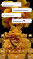 Yellow Rose Keyboard poster