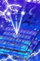 Paris Night Keyboard Theme Plakat