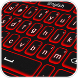 Clavier rouge icône