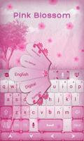 Pink Blossom GO Keyboard Theme capture d'écran 1