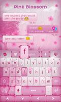 Pink Blossom GO Keyboard Theme capture d'écran 2