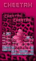 Pink Cheetah GO Keyboard Theme Affiche