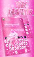 Pink Diamond GO Keyboard Theme Affiche