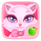 Pink Kitty GO Keyboard Theme icône