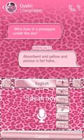 Pink Leopard GO Keyboard Theme capture d'écran 3