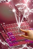 برنامه‌نما Pink Lightning Keyboard عکس از صفحه