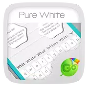 Pure White GO Keyboard Theme