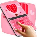 Romantic Pink Heart Keyboard APK