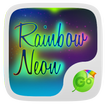 Rainbow Neon GO Keyboard Theme