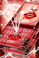 Red Vampire Keyboard Theme Plakat