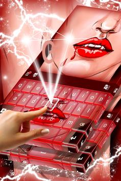 Red Vampire Keyboard Theme screenshot 1