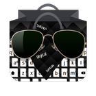 Black cushion GO Keyboard icône
