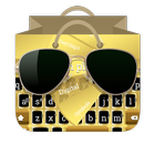 Golden plates GO Keyboard icône
