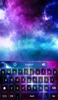 Clavier de galaxie Affiche