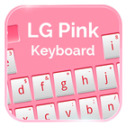 LG teclado de color rosa icono