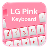 LG teclado de color rosa icono
