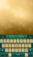 Stylish Gold Keyboard Affiche