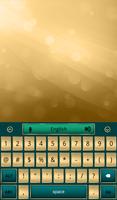 Stylish Gold Keyboard imagem de tela 1