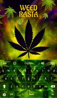 Weed Rasta Keyboard poster