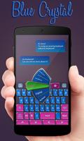 Blue Crystal GO Keyboard Theme screenshot 2