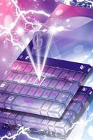 Purple Lux Glare Keyboard Affiche