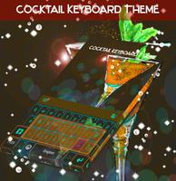 Tema do teclado do cocktail Cartaz