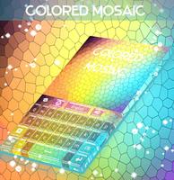 Mosaico colorido Teclado Cartaz
