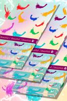 Colorful Feathers Keyboard Cartaz