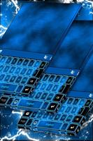 Blue Neon Night Theme Keyboard poster