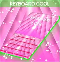 Teclado fresco Rosa Cartaz